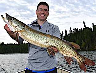 Nice BIG Muskie Fishing at Fireside Lodge in Canada by Tony